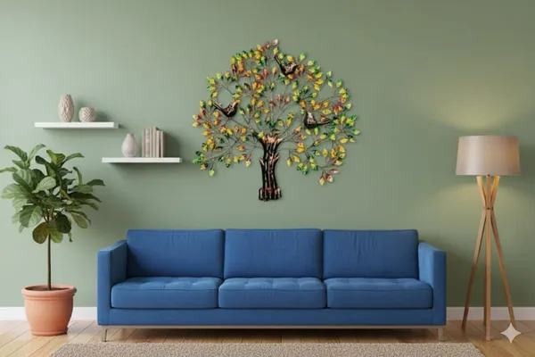 Ind_Decor_Metal_Iron_3_Bird_Tree_Multi_Decorative_Wall_Art_Handcrafted_Metal_Wall_Sculpture_For_Living_Room_Bedroom_Office_Hotels_Caf_Multicolor_30_X_1_X_30_Inch_W051_B