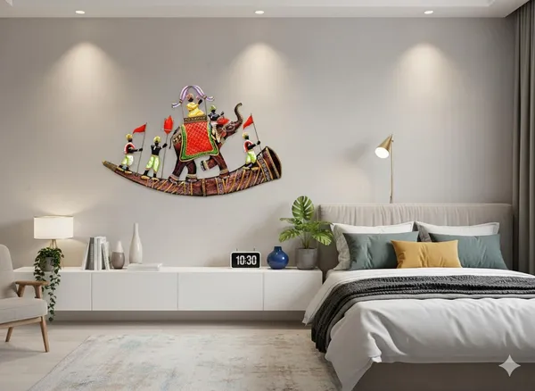 Ind_Decor_Metal_Iron_Elephant_On_Shehnai_Wall_Art_Decor_For_Home_Bedroom_Living_Room_Cafe_Interior_Decorative_Elegant_Wall_Hanging_Sculpture_Gift_Items_Multicolor_27x2_5x28_Inch_W348