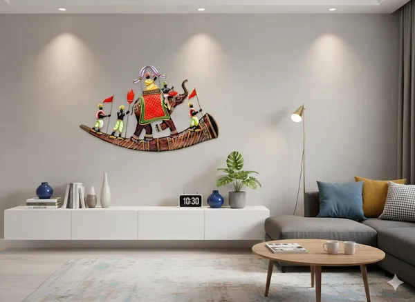 Ind_Decor_Metal_Iron_Elephant_On_Shehnai_Wall_Art_Decor_For_Home_Bedroom_Living_Room_Cafe_Interior_Decorative_Elegant_Wall_Hanging_Sculpture_Gift_Items_Multicolor_27x2_5x28_Inch_W348