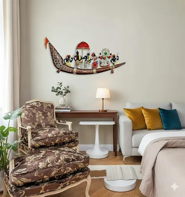 Ind_Decor_Metal_Iron_Kathak_Dancing_Boat_Wall_Art_Decor_For_Home_Bedroom_Living_Room_Cafe_Interior_Decorative_Elegant_Wall_Hanging_Sculpture_Gift_Items_Multicolor_36x2x19_Inch_W351