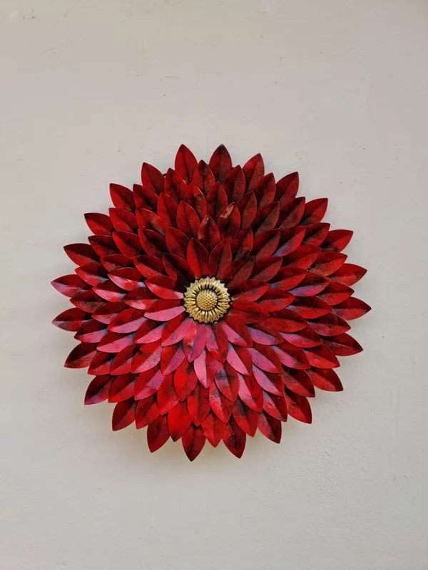 Ind_Decor_Metal_Iron_Rajasthani_Ethnic_Hand_Crafted_Red_Sun_Flower_Wall_Decor_Wall_Hanging_For_Living_Room_Bedroom_Size_25_X_4_X_25_Inch_W111_A