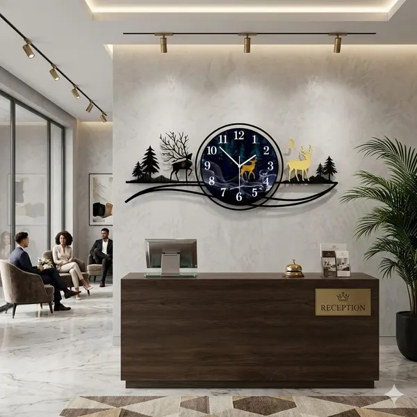 Ind_Decor_Canary_Time_Metal_Wall_Clock_Modern_Designer_Wall_Clock_For_Living_Room_Large_Decorative_Wall_Art_Premium_Iron_Clock_Silent_Quartz_Movement_32_2x2x13_3_Inch_St060
