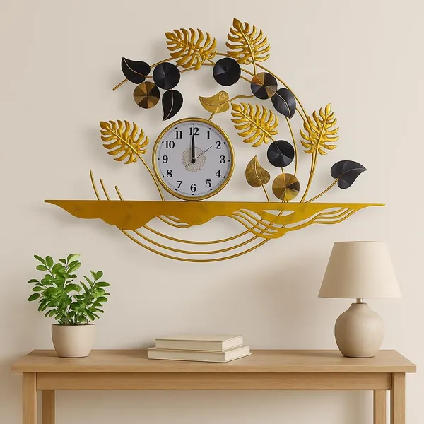 Ind_Decor_Kingly_Time_Modern_Abstract_Metal_Wall_Clock_Modern_Designer_Wall_Decor_For_Living_Room_Bedroom_Office_Silent_Sweep_Movement_Decorative_Luxury_Wall_Art_St216_34x2x21_Inch