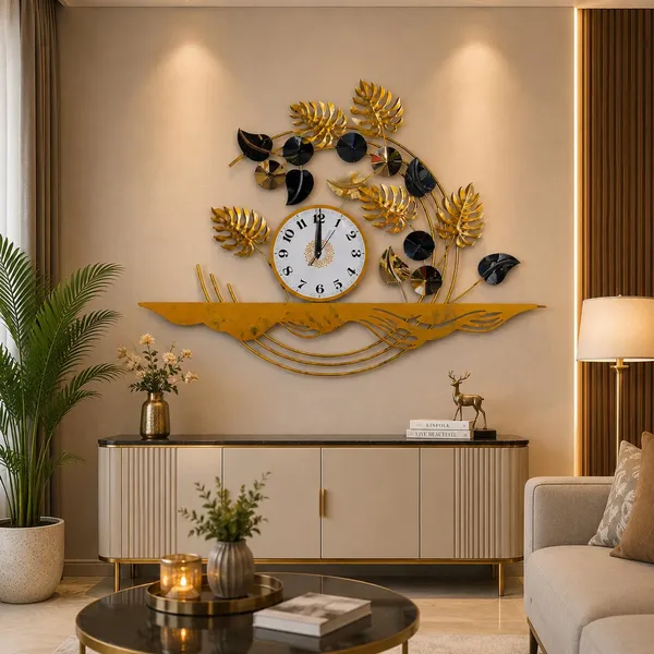 Ind_Decor_Kingly_Time_Modern_Abstract_Metal_Wall_Clock_Modern_Designer_Wall_Decor_For_Living_Room_Bedroom_Office_Silent_Sweep_Movement_Decorative_Luxury_Wall_Art_St216_34x2x21_Inch