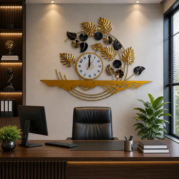 Ind_Decor_Kingly_Time_Modern_Abstract_Metal_Wall_Clock_Modern_Designer_Wall_Decor_For_Living_Room_Bedroom_Office_Silent_Sweep_Movement_Decorative_Luxury_Wall_Art_St216_34x2x21_Inch