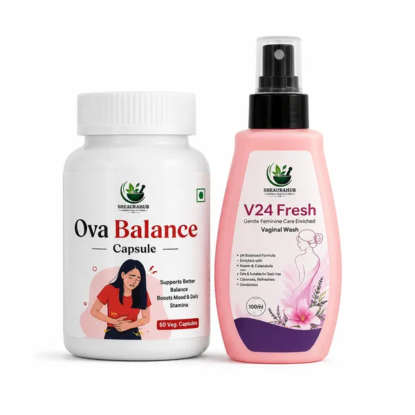 Sheaurahub_Kanchanar_Giloy_Ayurvedic_Herbal_Capsules_And_V24_Fresh_Vaginal_Wash_With_Neem_&_Calendula
