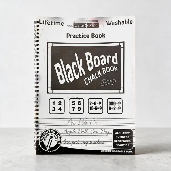 Lifetime_Washable__Reusable_Black_Board_Chalk_Practice_Book