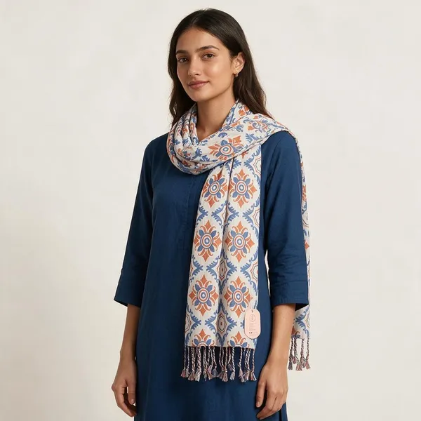 White_Rayon_Dupatta_For_Women