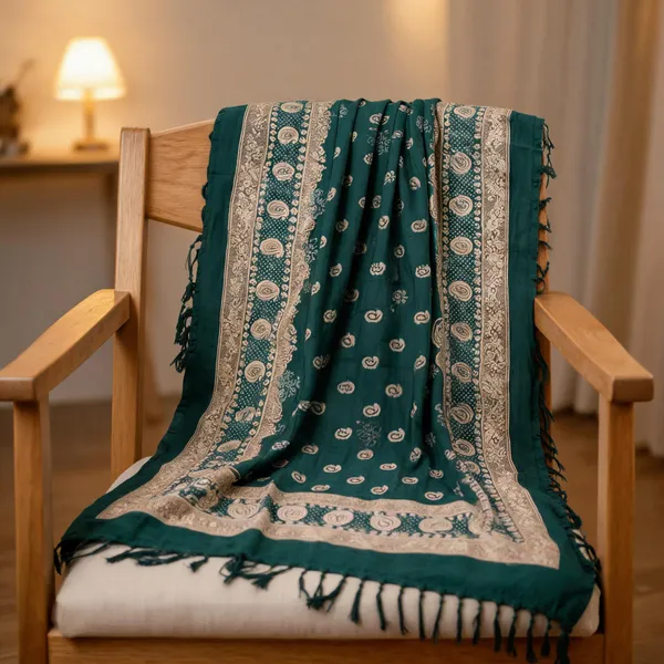 Green_Rayon_Dupatta_For_Women