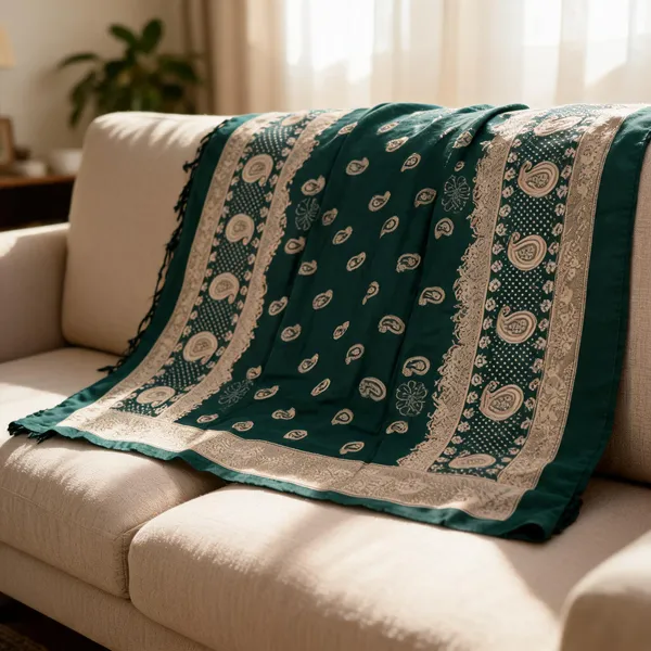 Green_Rayon_Dupatta_For_Women