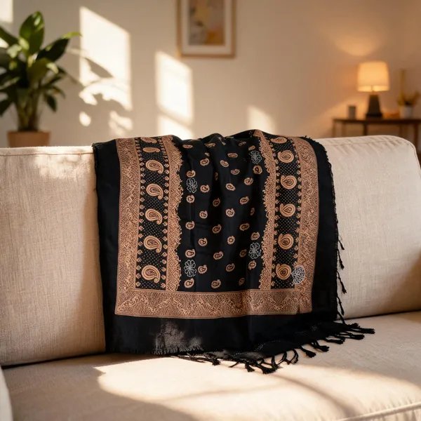Black_Rayon_Dupatta_For_Women