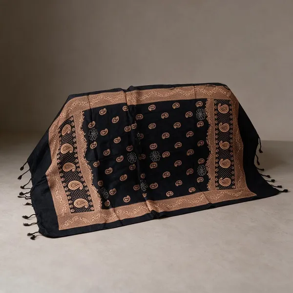 Black_Rayon_Dupatta_For_Women