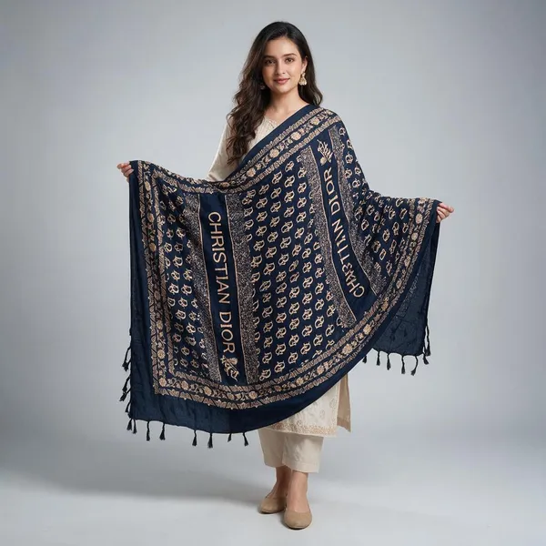 Navy_Rayon_Dupatta_For_Women