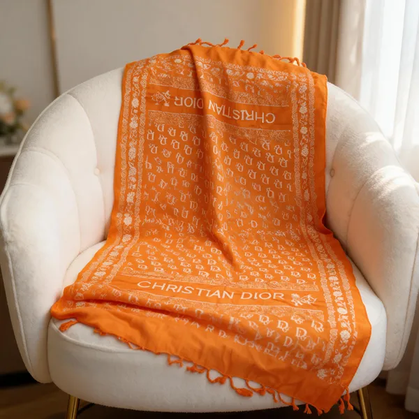 Orange_Rayon_Dupatta_For_Women