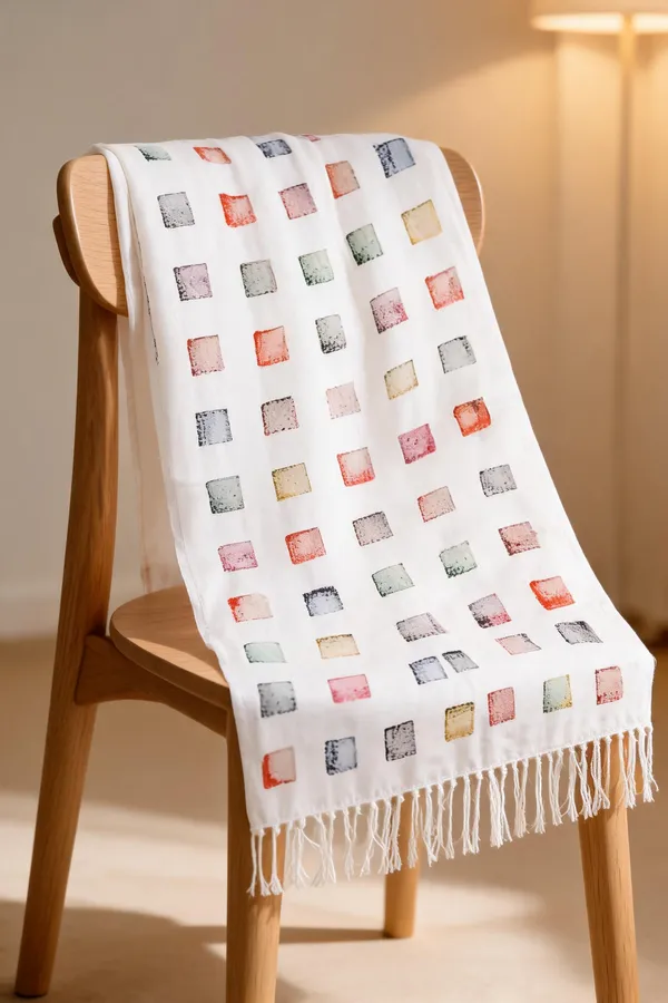 White_Rayon_Dupatta_For_Women