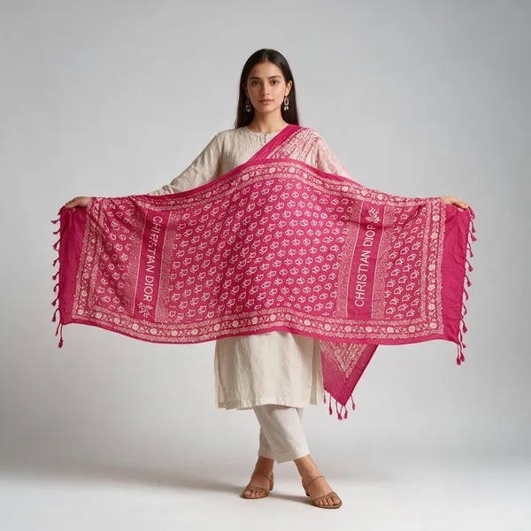 Red_Rayon_Dupatta_For_Women