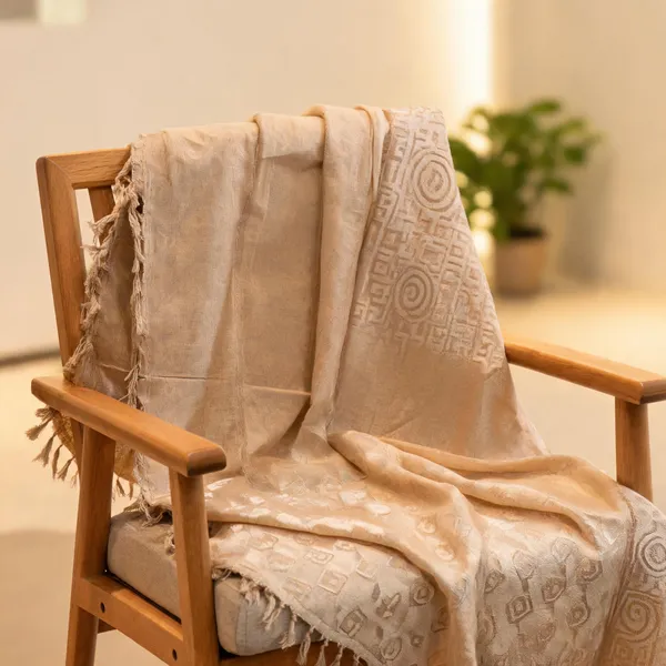 Beige_Rayon_Dupatta_For_Women