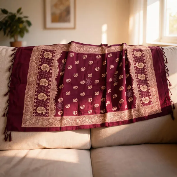 Maroon_Rayon_Dupatta_For_Women