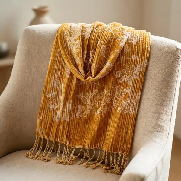 Mustard_Rayon_Dupatta_For_Women