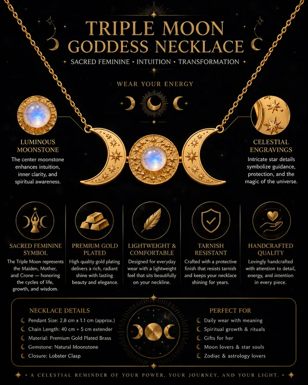 Gold_Brass_Triple_Moon_Moonstone_Necklace_For_Women