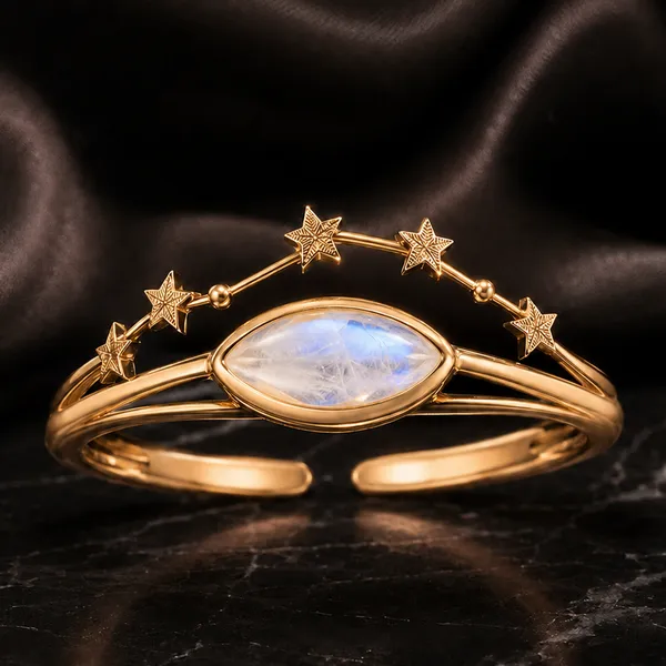 Gold_Brass_Constellation_Crown_Moonstone_Ring_For_Women