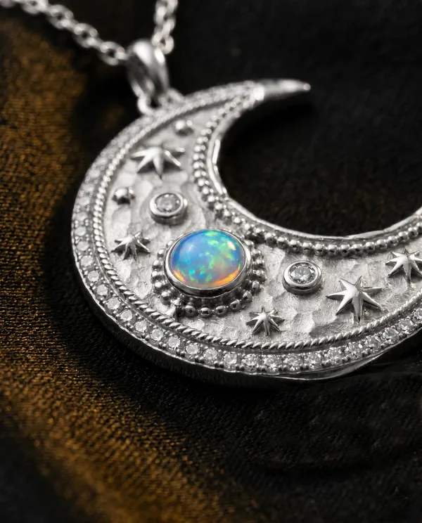 Silver_925_Sterling_Silver_Celestial_Crescent_Moonstone_Necklace_For_Women