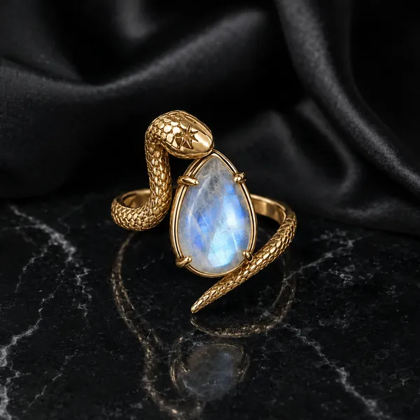 Gold_Brass_Celestial_Serpent_Moonstone_Ring_For_Women