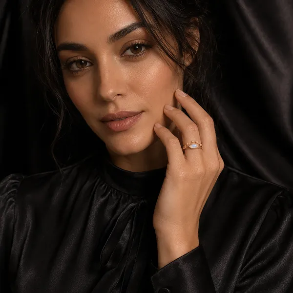 Gold_Brass_Constellation_Crown_Moonstone_Ring_For_Women