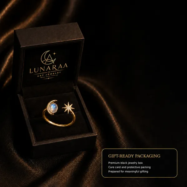 Gold_Brass_North_Star_Crescent_Moonstone_Ring_For_Women
