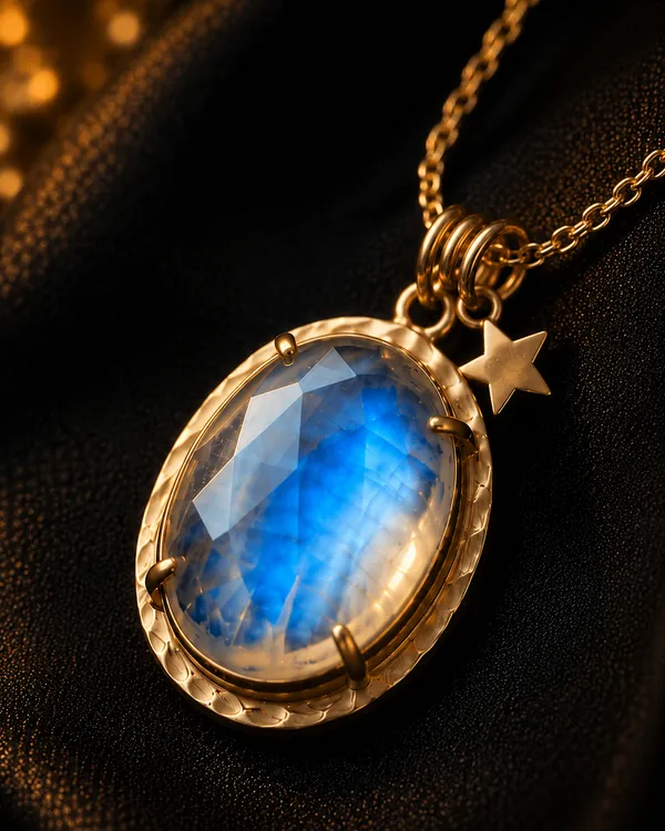 Gold_925_Sterling_Silver_Oval_Moonstone_Star_Charm_Necklace_For_Women