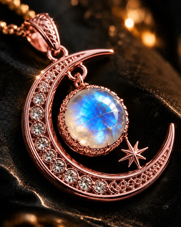 Rose_Gold_925_Sterling_Silver_Lunar_Crescent_Moonstone_Necklace_For_Women