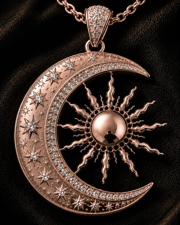 Rose_Gold_925_Sterling_Silver_Celestial_Sun_Disc_Necklace_For_Women