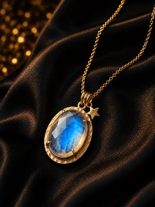 Gold_925_Sterling_Silver_Oval_Moonstone_Star_Charm_Necklace_For_Women