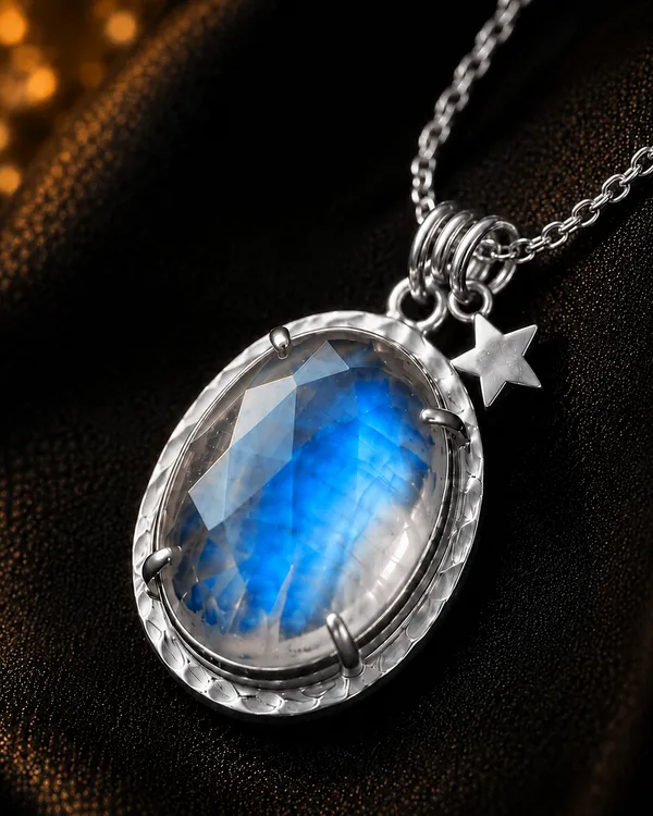 Silver_925_Sterling_Silver_Oval_Moonstone_Star_Charm_Necklace_For_Women
