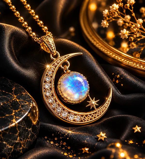 Gold_Brass_Lunar_Crescent_Moonstone_Necklace_For_Women