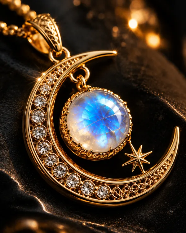 Gold_Brass_Lunar_Crescent_Moonstone_Necklace_For_Women