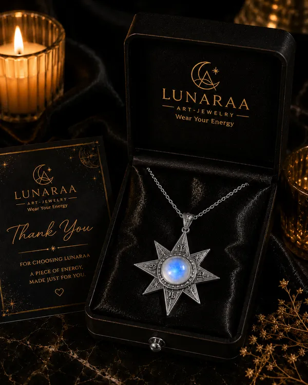 Silver_925_Sterling_Silver_North_Star_Moonstone_Necklace_For_Women