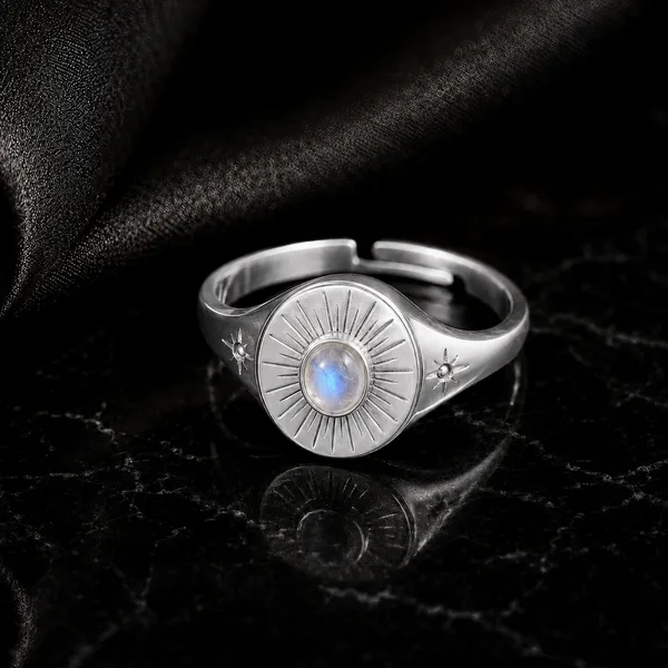 Silver_Brass_Sunburst_Moonstone_Signet_Ring_For_Women