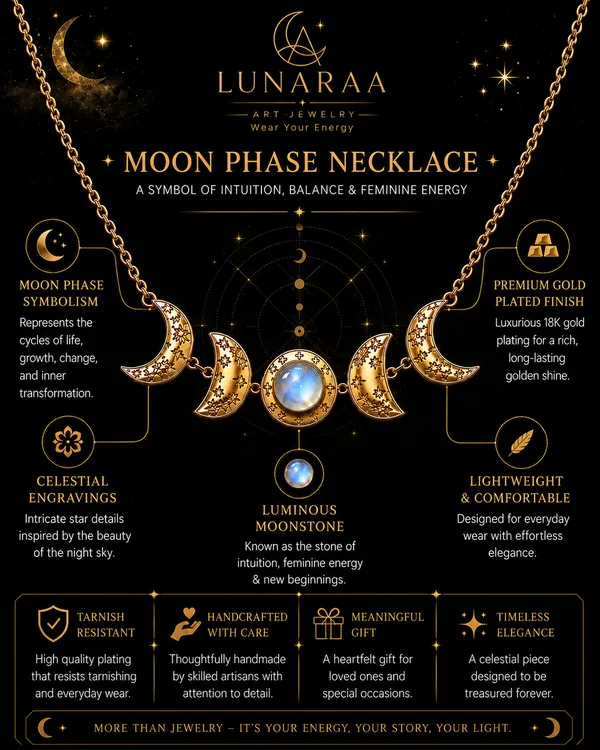 Gold_Brass_Lunar_Phases_Moonstone_Necklace_For_Women