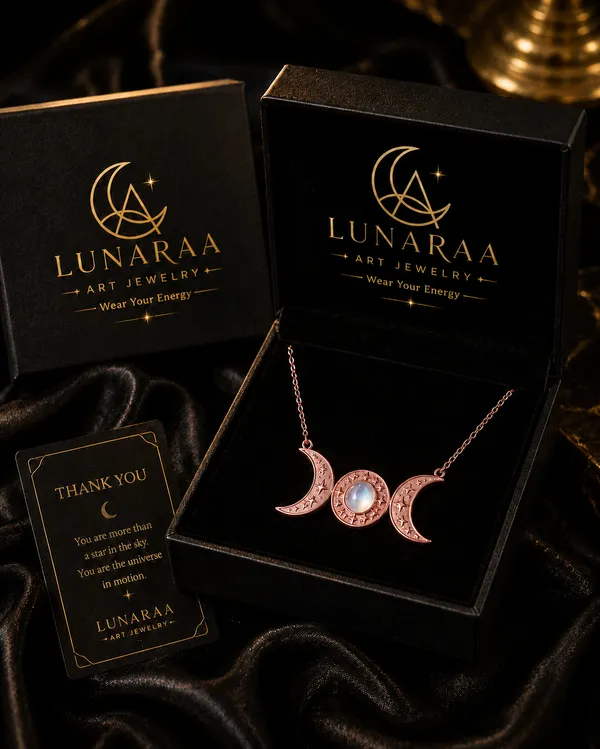 Rose_Gold_Brass_Triple_Moon_Moonstone_Necklace_For_Women