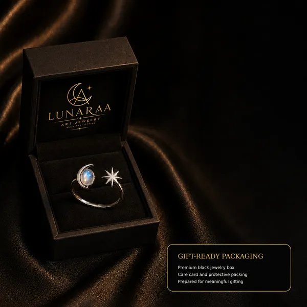 Silver_Sterling_Silver_North_Star_Crescent_Moonstone_Ring_For_Women