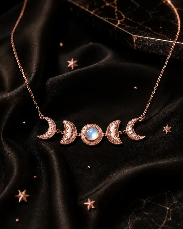 Rose_Gold_925_Sterling_Silver_Lunar_Phases_Moonstone_Necklace_For_Women