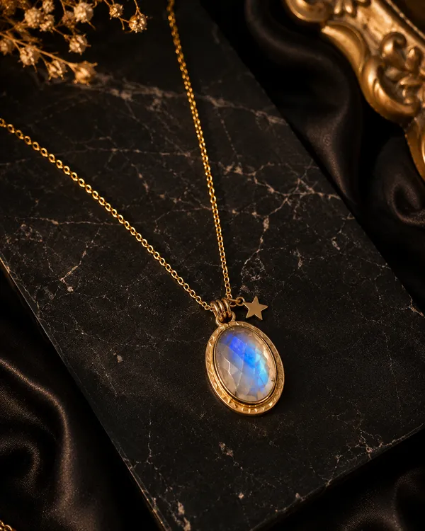 Gold_925_Sterling_Silver_Oval_Moonstone_Star_Charm_Necklace_For_Women