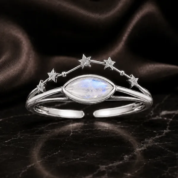 Silver_Brass_Constellation_Crown_Moonstone_Ring_For_Women