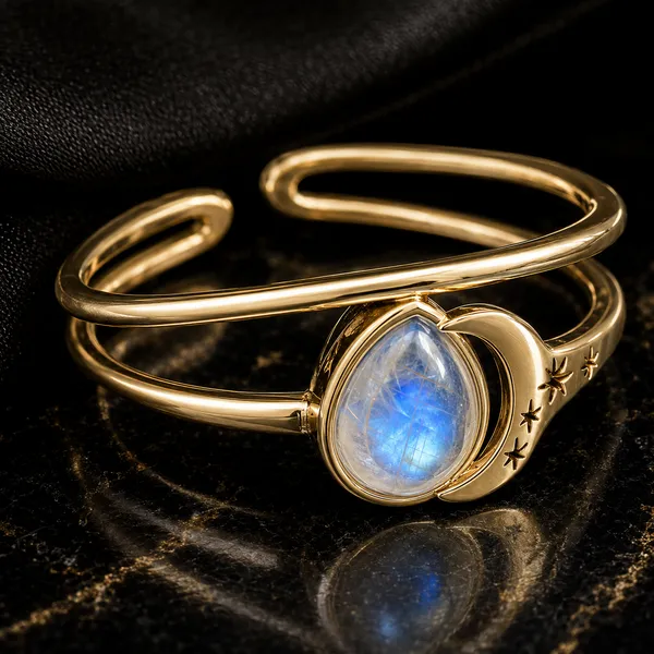 Gold_925_Sterling_Silver_Lunar_Eclipse_Double_Band_Ring_For_Women