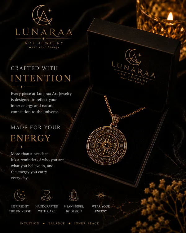 Gold_Brass_Zodiac_Wheel_Sun_Necklace_For_Women