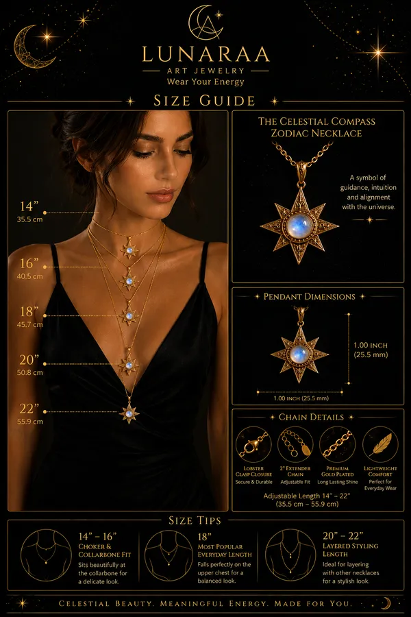 Gold_Brass_North_Star_Moonstone_Necklace_For_Women