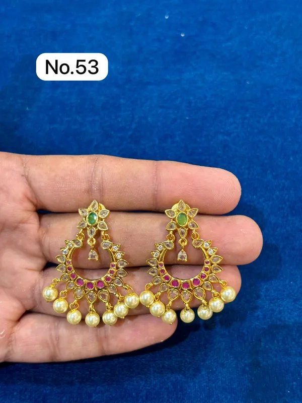 Green_Gold_Tone_Kundan_Chandbali_Jhumka_Earrings_For_Women