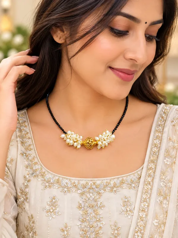 Gold_Nakshi_ball_with_Black_Beaded_with_rice_pearls_Mangalsutra_Necklace_For_Women