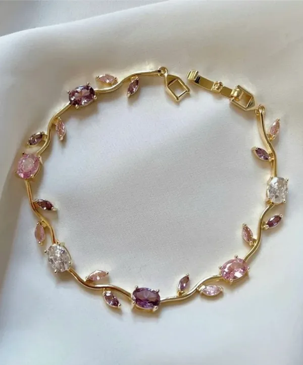 Gold_Tone_Multicolour_Stone_bracelet_for_Women